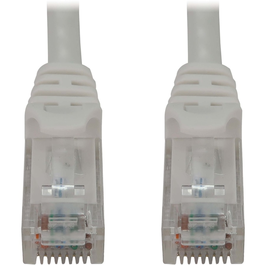 Eaton Tripp Lite Series Cat6a 10G Snagless Molded UTP Ethernet Cable (RJ45 M/M), PoE, White, 2 ft. (0.6 m)