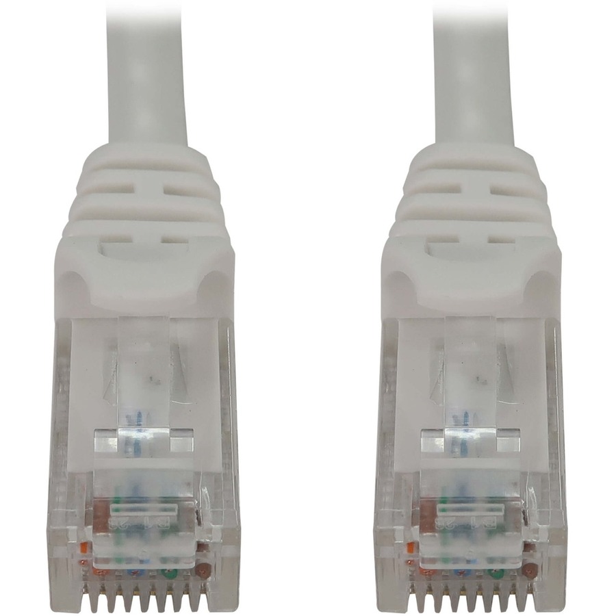 Eaton Tripp Lite Series Cat6a 10G Snagless Molded UTP Ethernet Cable (RJ45 M/M), PoE, White, 20 ft. (6.1 m)