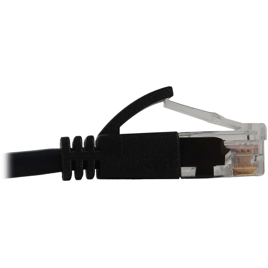 Tripp Lite by Eaton Cat6a 10G Snagless Molded Slim UTP Ethernet Cable (RJ45 M/M), PoE, Black, 7 ft. (2.1 m)