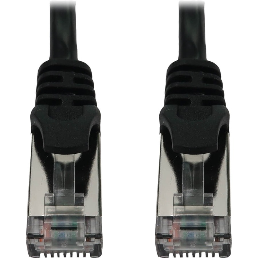 Eaton Tripp Lite Series Cat6a 10G Snagless Shielded Slim STP Ethernet Cable (RJ45 M/M), PoE, Black, 5 ft. (1.5 m)