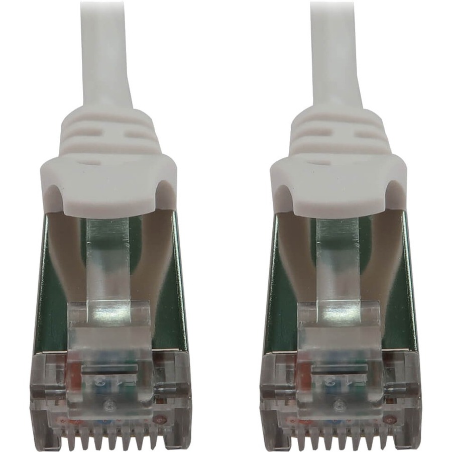Tripp Lite by Eaton Cat6a 10G Snagless Shielded Slim STP Ethernet Cable (RJ45 M/M), PoE, White, 5 ft. (1.5 m)