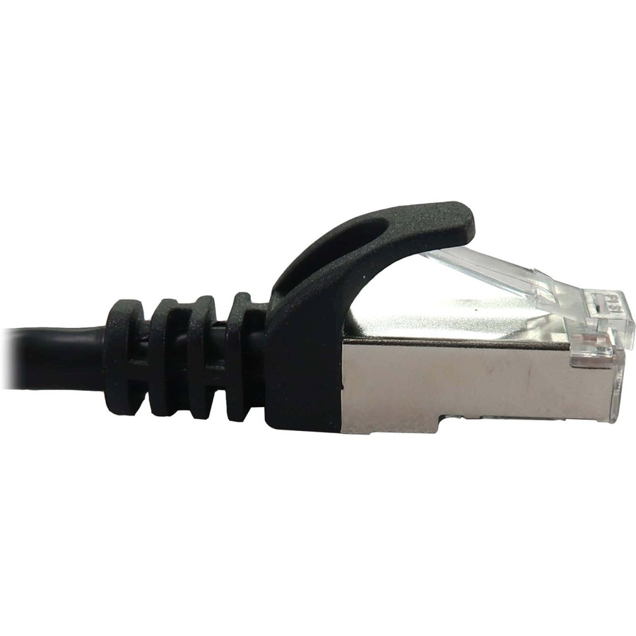 Tripp Lite by Eaton Cat6a 10G Snagless Shielded Slim STP Ethernet Cable (RJ45 M/M), PoE, Black, 7 ft. (2.1 m)
