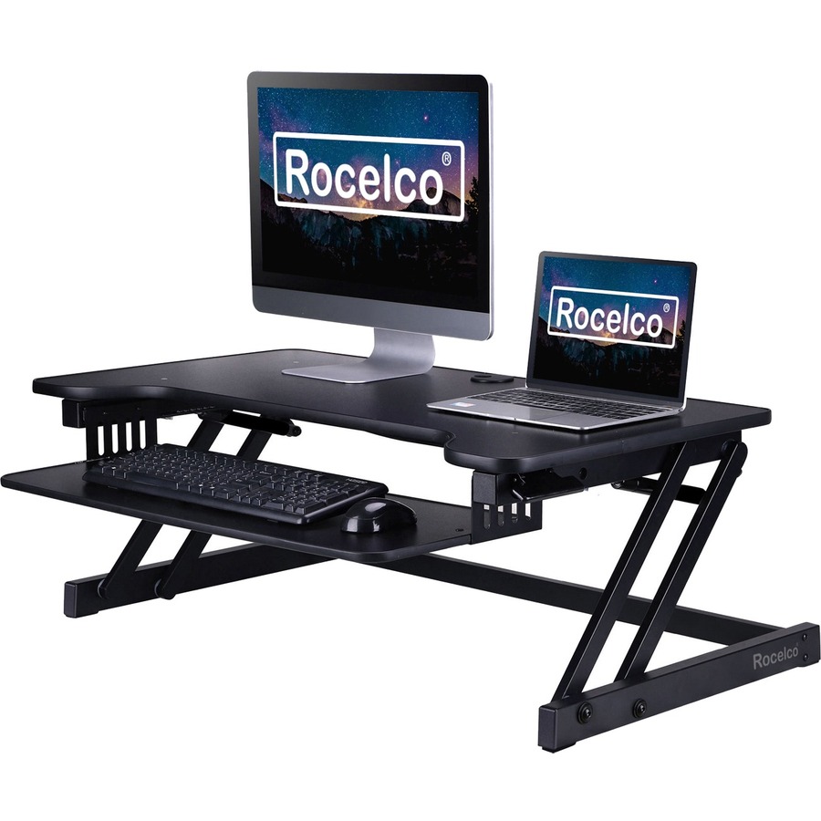 Rocelco Multipurpose Desktop Riser - Desktop - Black = RCL829529