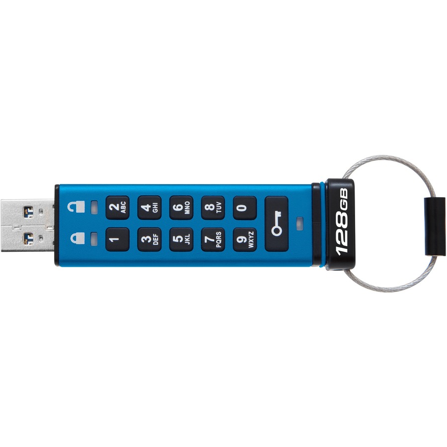 128GB IronKey Keypad 200, FIPS 140-3 Lvl 3 (Pending) AES-256 Encrypted