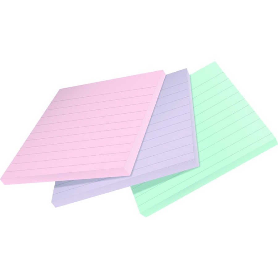 Post-it® Super Sticky Adhesive Note - 210 - 4" x 4" - Square - 70 Sheets per Pad - Assorted Wanderlust Pastel - Removable, Repositionable, Recyclable - 3 Pad - Recycled = MMM675R3SSNRP