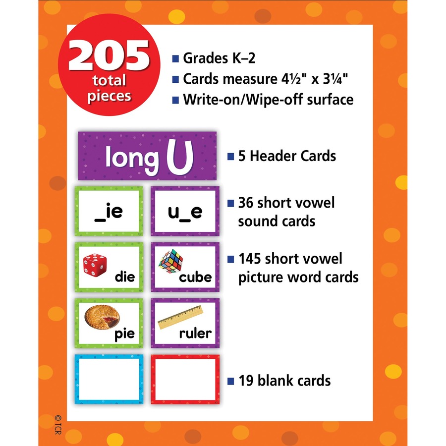 Picture of Teacher Created Resources Long Vowels Pocket Chart Cards