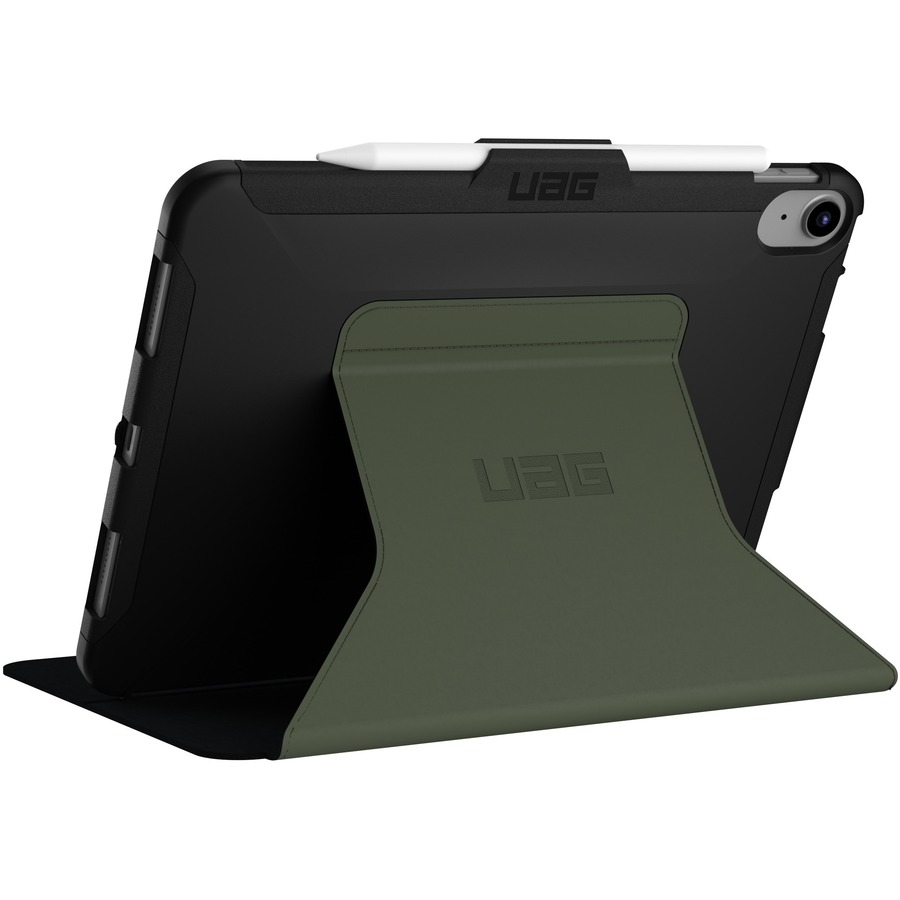 Urban Armor Gear Scout Carrying Case (Folio) for 10.9" Apple iPad (2022) Tablet - Black, Olive