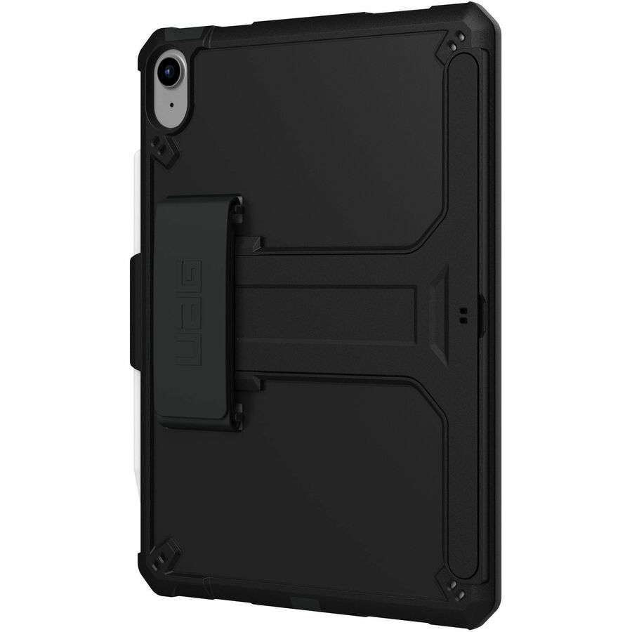 UAG Scout black rugged case with kickstand and handstrap for iPad 11 A16 and iPad 10.9 10th Gen — alternate view 1