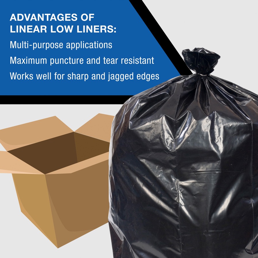 55 Gallon Trash Bags Garbage Bags Can Liners - 43 Wide x 47 Long