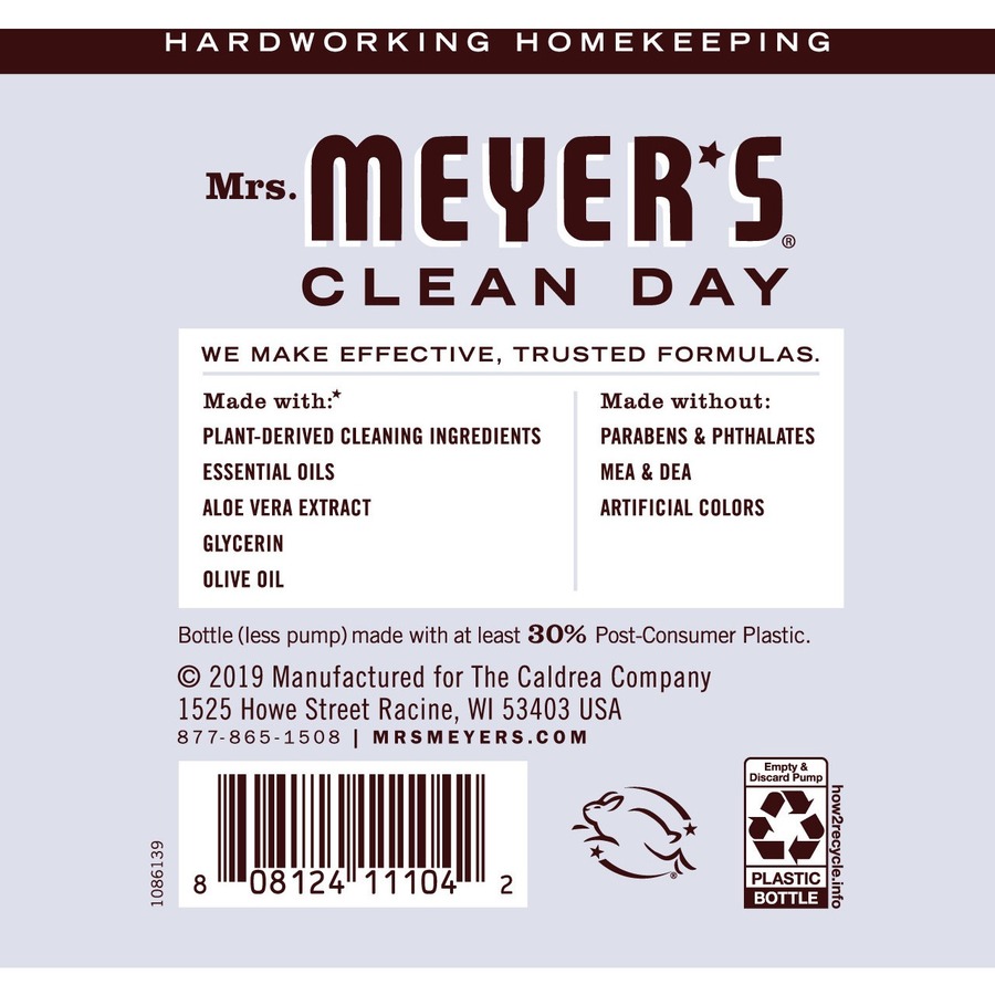 Savon pour les mains Mrs. Meyer's