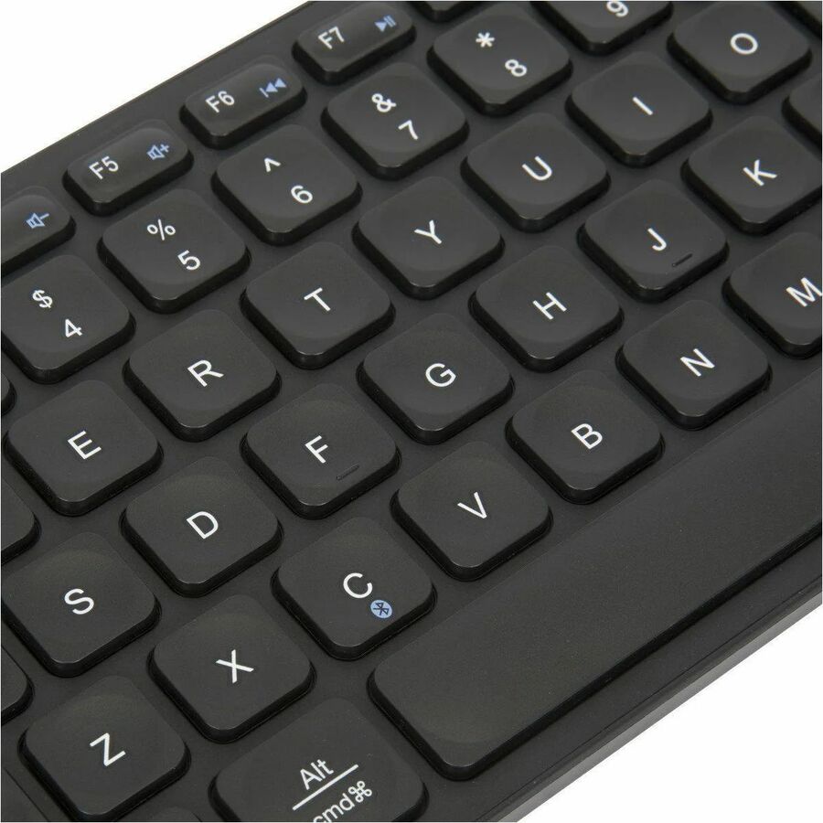 Targus compact multi-device Bluetooth antimicrobial keyboard in black for hybrid workspaces — alternate view 1