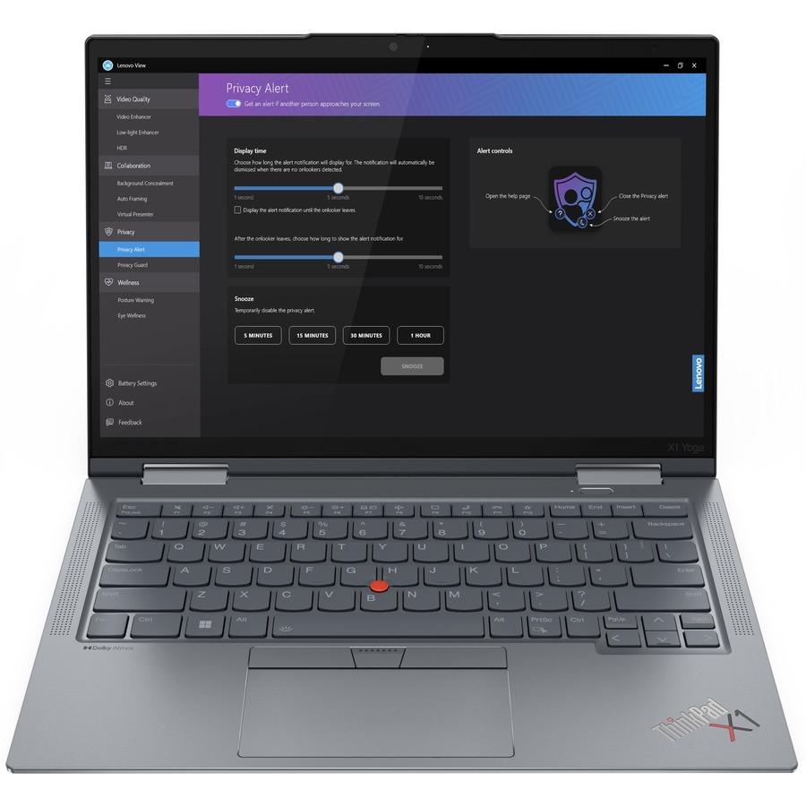 Lenovo ThinkPad X1 Yoga Gen 8 21HQ0007US 14" Touchscreen Convertible 2 in 1 Notebook - WUXGA - Intel Core i7 13th Gen i7-1355U - Intel Evo Platform - 16 GB - 512 GB SSD - English Keyboard - Storm Gray