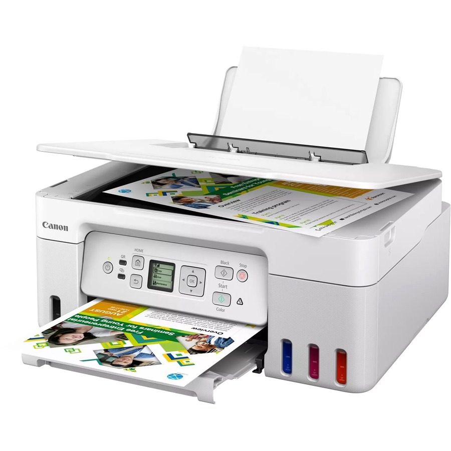 Canon PIXMA G3270 Wireless Inkjet Multifunction Printer - Color White - Copier/Printer/Scanner - 4800 x 1200 dpi - Up to 3000 Pages Monthly - Color Flatbed Scanner - 600 x