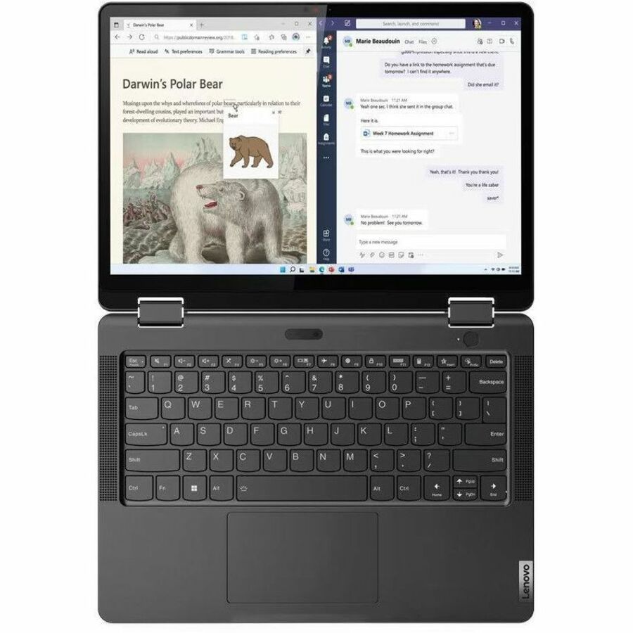 Lenovo 13w Yoga Gen 2 82YR0009US 13.3" Touchscreen Convertible 2 in 1 Notebook - WUXGA - AMD Ryzen 5 7530U - 8 GB - 256 GB SSD - English (US) Keyboard - Thunder Black