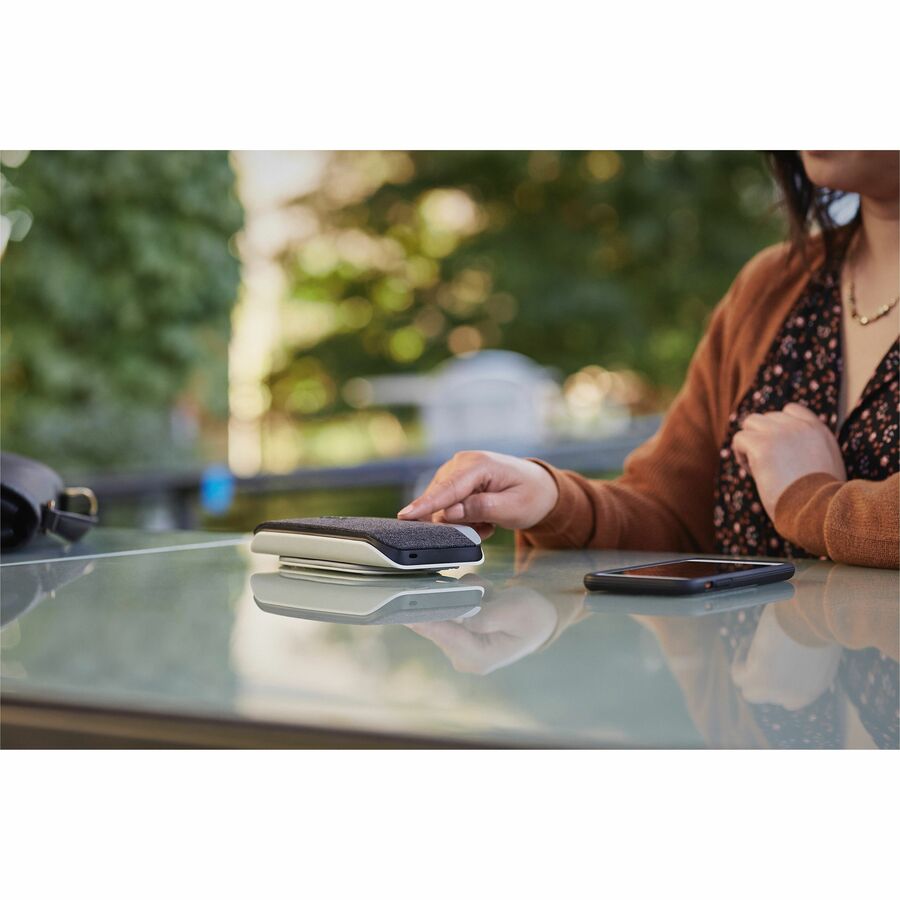 Poly Sync 20+ Speakerphone - Wired/Wireless Bluetooth - 3 Microphone(s) - 40 mm Speaker(s) - Silver