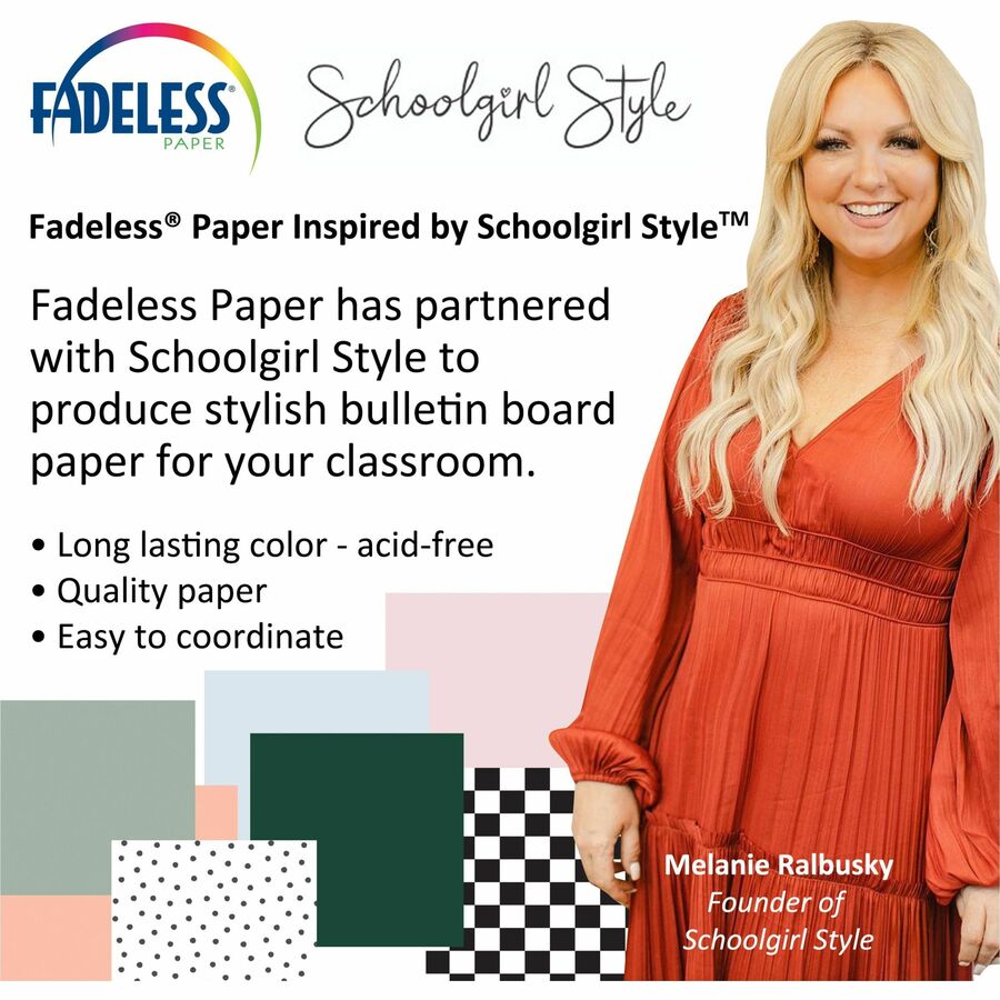 Fadeless Bulletin Board Paper Rolls - Classroom, Door, File