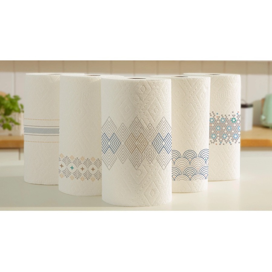 Bounty Select-A-Size Paper Towels - 12 Double Roll = 24 Regular - 2 Ply - 90 Sheets/Roll - White - 12 / Carton