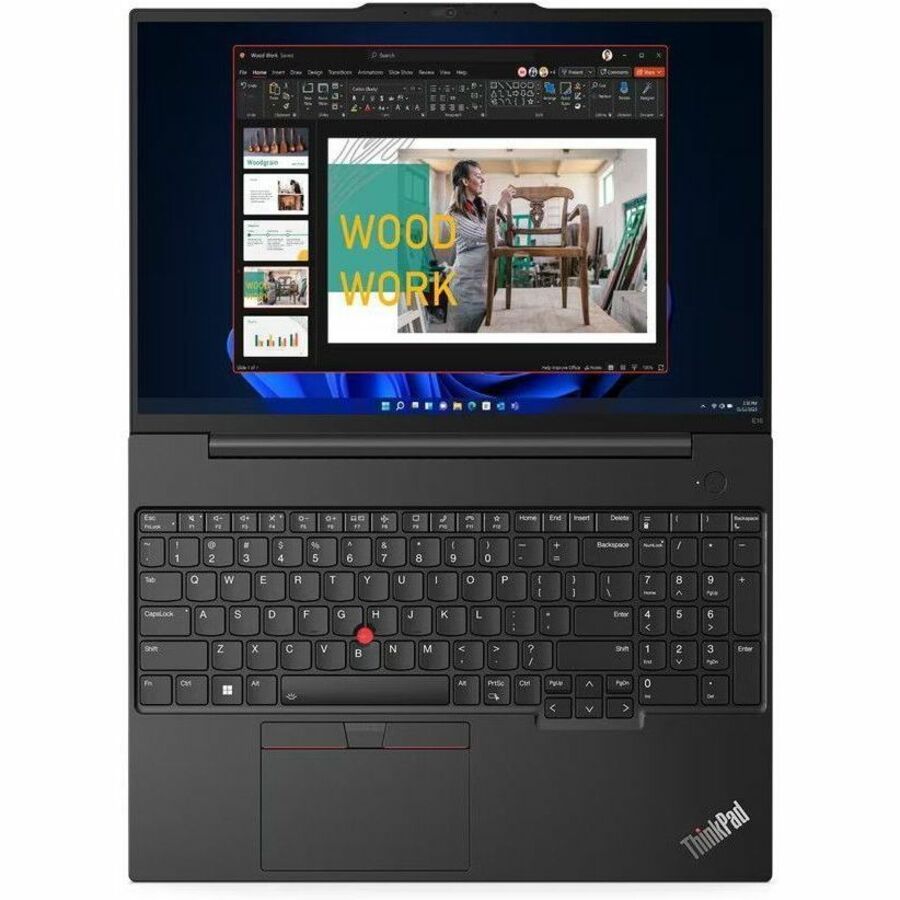 Lenovo ThinkPad E16 16" Business Notebook AMD Ryzen 5 7530U 16 GB 256 GB SSD Windows 11 Pro, 21JT001BUS