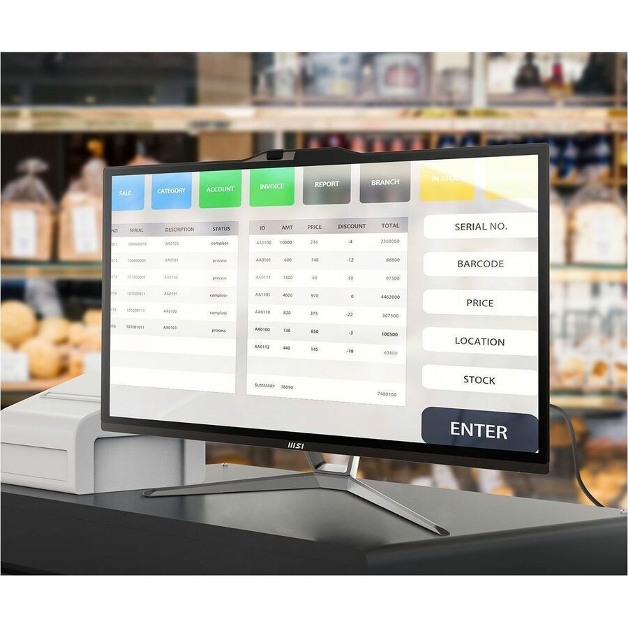 MSI Pro PRO AP222T 13M PRO AP222T 13M-059US All-in-One Computer - Intel Core i3 13th Gen i3-13100 - 8 GB - 512 GB PCI Express NVMe SSD - 21.5" Full HD Touchscreen - Desktop - Black