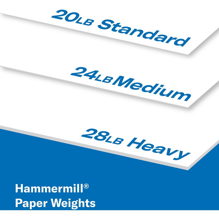 Hammermill Tidal Copy Paper - White - 92 Brightness - Letter - 8 1/2" x 11" - 20 lb Basis Weight - Copy & Multi-use White Paper - HAM162008