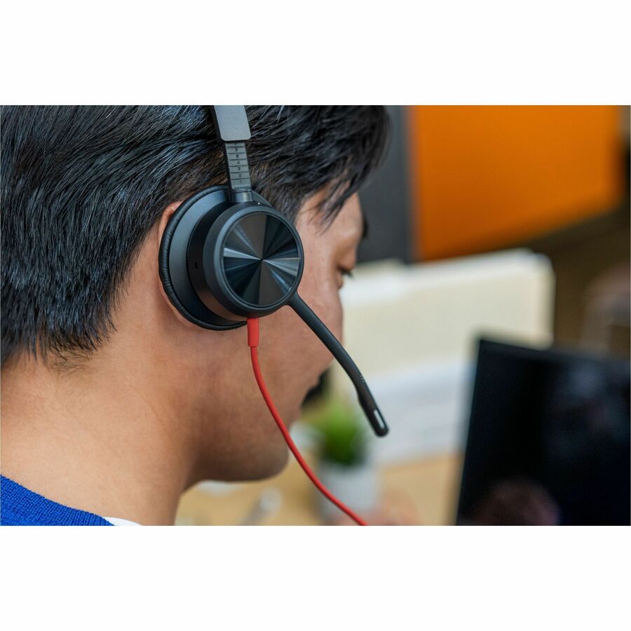 Poly Blackwire 8225 Microsoft Teams Certified Headset +USB-C/A Adapter TAA