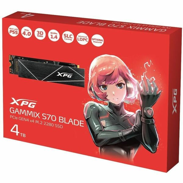 ADATA XPG GAMMIX S70 BLADE 4TB M.2 PCIe Gen4  NVMe SSD