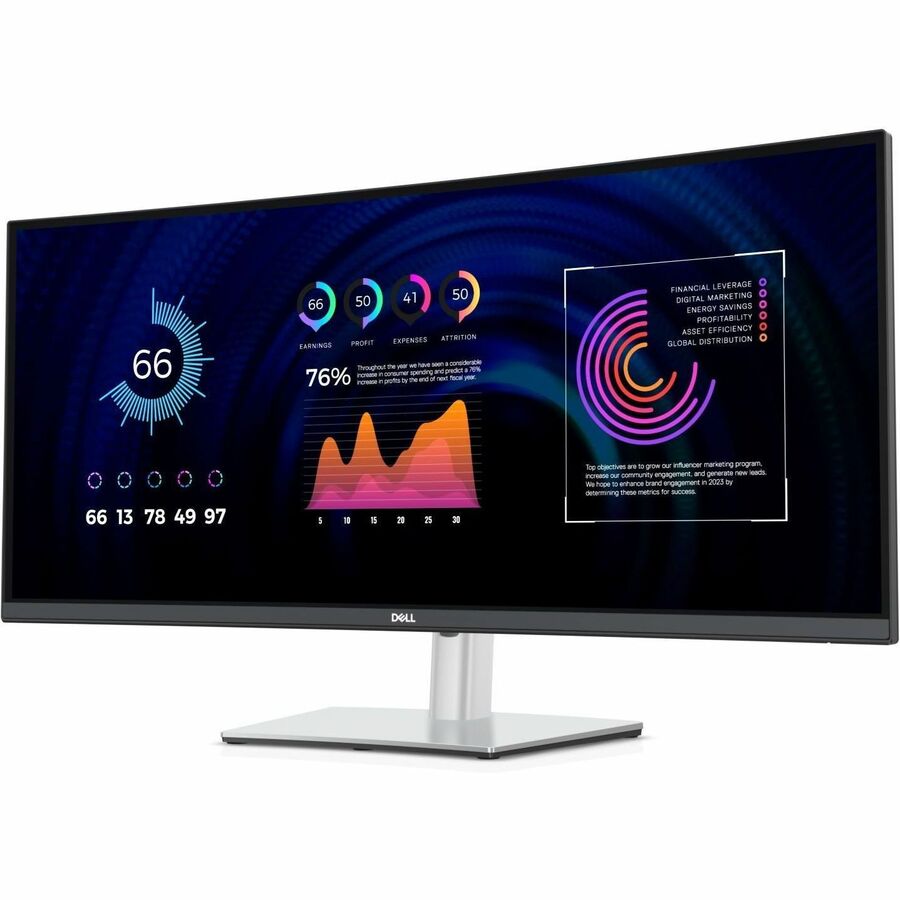 Dell P3424WE 34" Class UW-QHD Curved Screen LED Monitor - 21:9