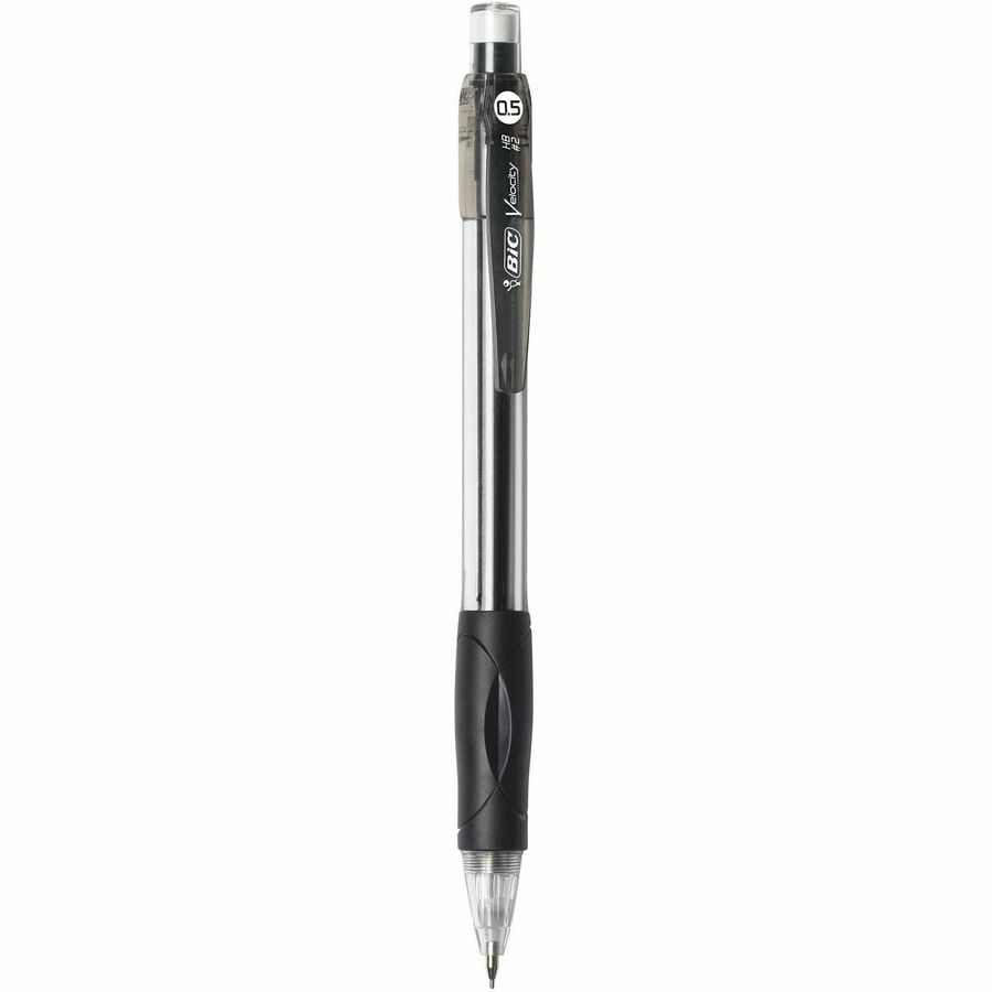 BIC Velocity Mechanical Pencil - #2 Lead - 0.5 mm Lead Diameter - Refillable - Black Barrel - 12 / Box - Mechanical Pencils - BICMV511
