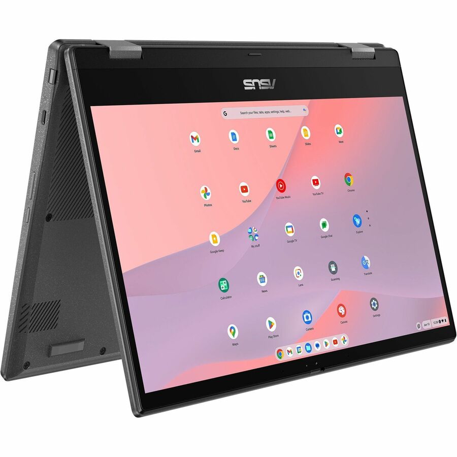 ASUS Chromebook Flip 14-inch grey 2-in-1 laptop with Full HD touchscreen — alternate view 1