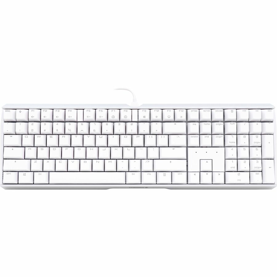 CHERRY MX 3.0S Wired RGB Keyboard, MX BROWN SWITCH, For Office And Gaming, White