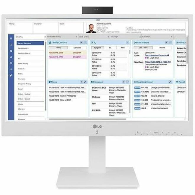 LG 24CR670NK6P All-in-One Thin Client - Intel Pentium N6005 Quad-core (4 Core) 2 GHz - White