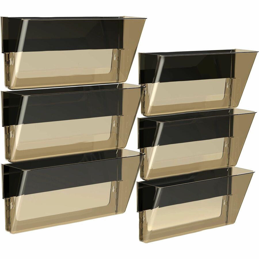 Storex Magnetic Legal Wall Pocket, Unbreakable Clear - 500 x Sheet - 7" Height x 16" Width x 4" Depth - Unbreakable, Magnetic, Adhesive, PVC Free, BPA Free - Clear - Poly - 1 Each