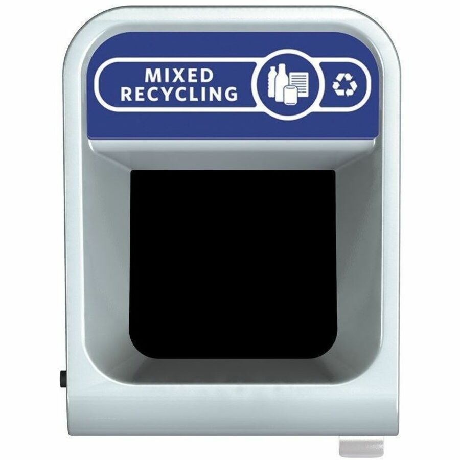 Rubbermaid Commercial Configure 1 Stream Gray Container - Open Top - 45 gal Capacity - For Commercial, Indoor, Outdoor - Contoured Edge, Ergonomic Handle, Hinged Door, Venting Channel, Damage Resistant, Recyclable - 38" Height x 19.5" Width x 29.1" Depth 