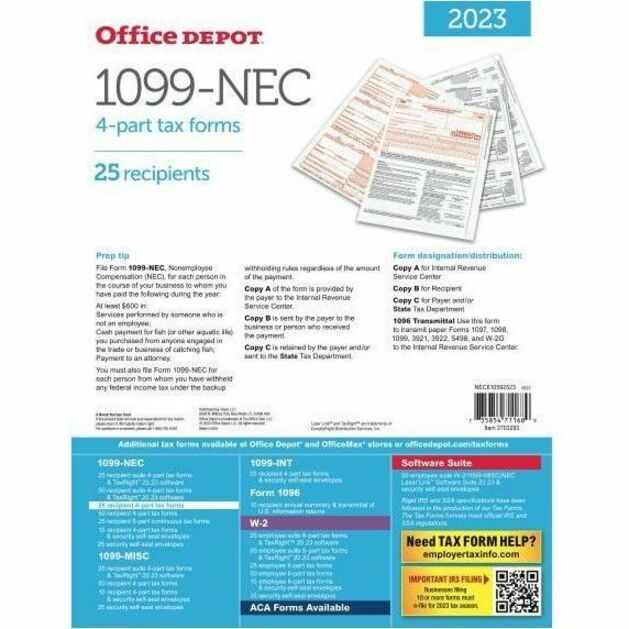 Office Depot Tax Form 1099 Tax Forms Office Depot