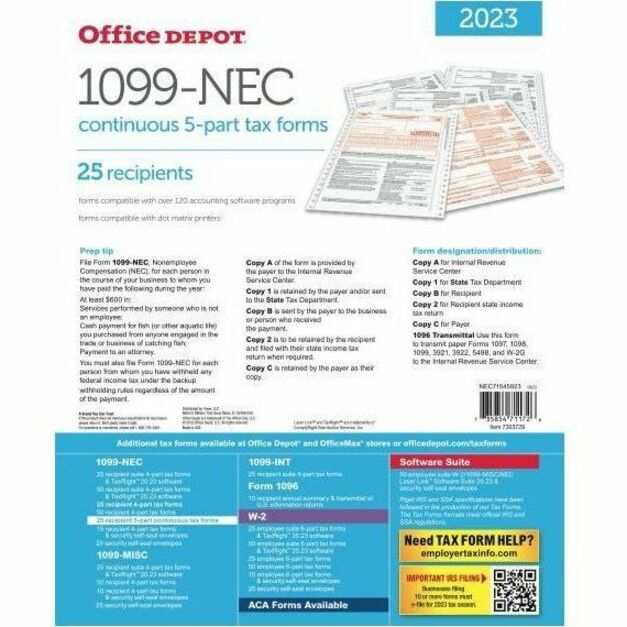 Office Depot Tax Form - 1099 Tax Forms | Office Depot