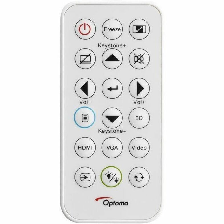 Optoma 3D DLP Projector - White - Front - 22,000:1 - 4000 lm - USB