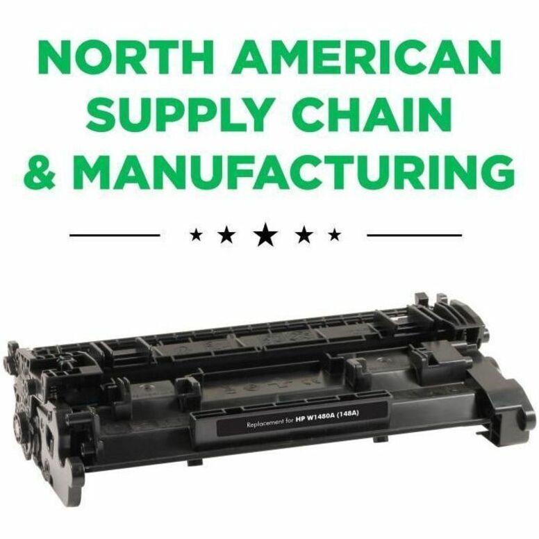 Clover Imaging remanufactured HP W1480A black toner cartridge with new chip — alternate view 1
