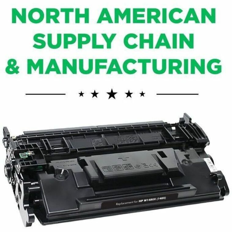 Clover Imaging remanufactured black toner cartridge for HP W1480X with new chip — alternate view 1