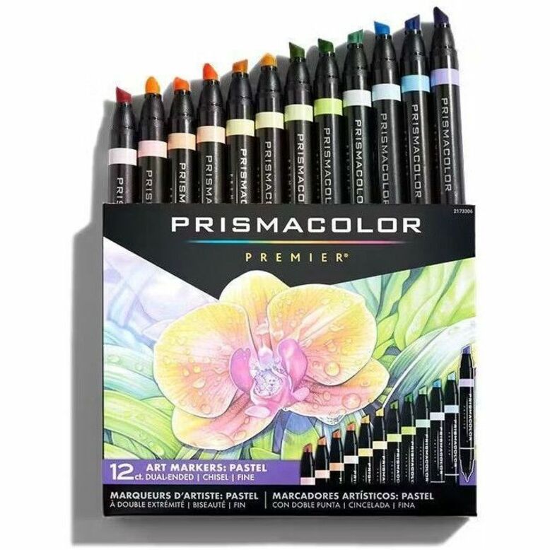 Prismacolor Premier Dual-Ended Art Marker Sets, Fine and Chisel Tip
