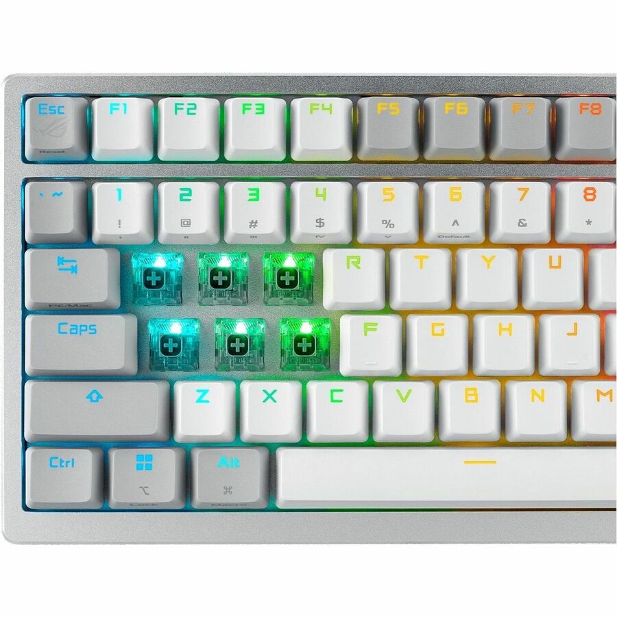 ASUS ROG Azoth wireless DIY custom gaming keyboard with OLED display and compact 75% layout — alternate view 1