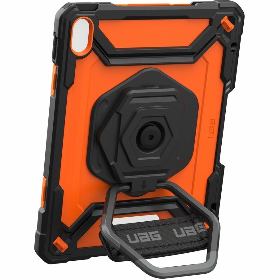 Urban Armor Gear Plasma Rugged Carrying Case for 10.9" Apple iPad (10th Generation) iPad - Black/Orange