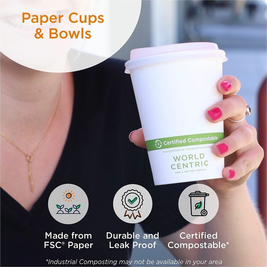 World Centric Double Wall Paper Hot Cups