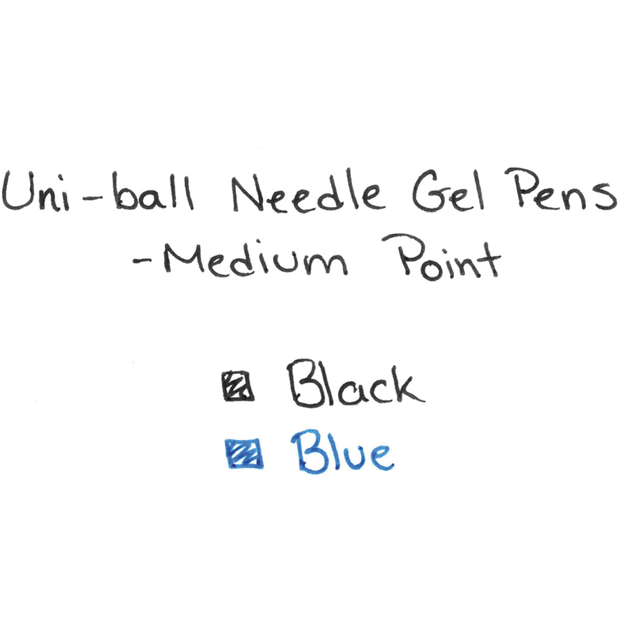 uni-ball 207 Retractable Gel Needle Point - Medium Pen Point - 0.7 mm Pen Point Size - Needle Pen Point Style - Retractable - Blue - Blue Barrel - Gel Ink Pens - UBC1736098