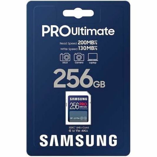 Samsung PRO Ultimate 256 GB Class 10/UHS-I (U3) V30 SDXC - 1 Pack