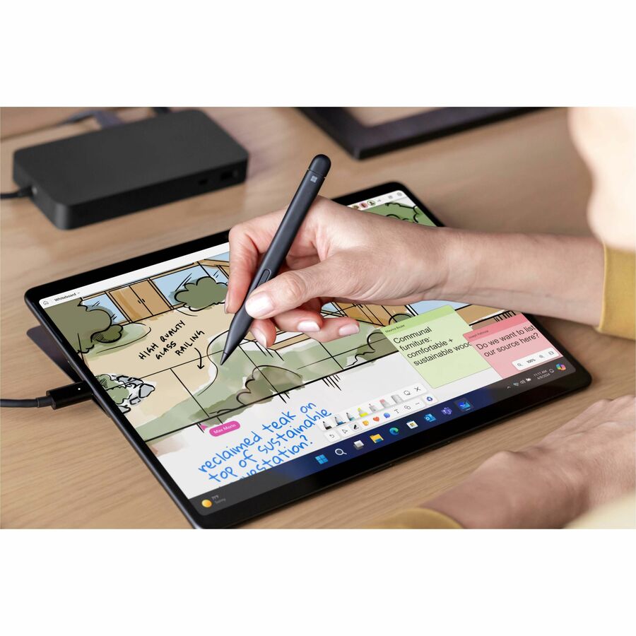 Microsoft Surface Pro 10 Tablet - 13" - vPro Technology - 16 GB - 256 GB SSD - Windows 11 Pro - Black