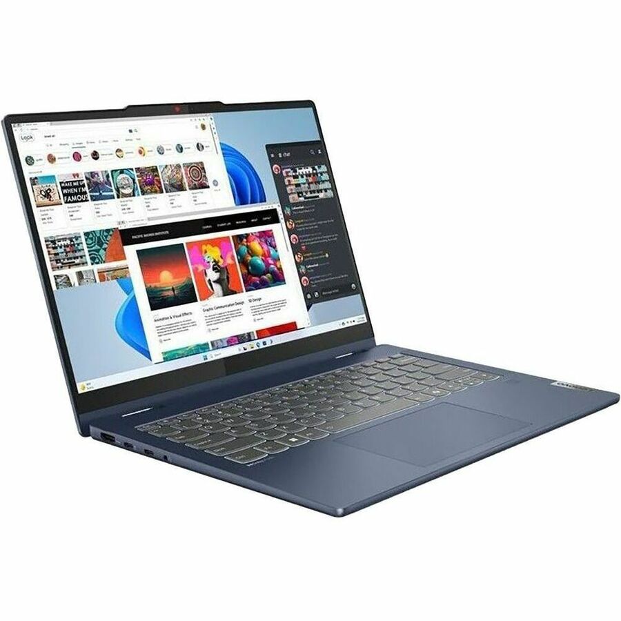 Lenovo IdeaPad 5 14IRU9 83DT000MUS 14" Touchscreen Convertible 2 in 1 Notebook - WUXGA - 60 Hz - Intel Core 5 120U - 8 GB - 256 GB SSD - English (US) Keyboard - Cosmic Blue