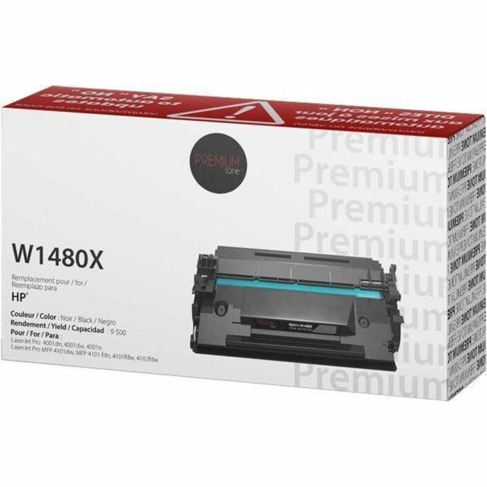 Nutone-Densi Laser Toner Cartridge W1480X, 148X - Black - 1 Each