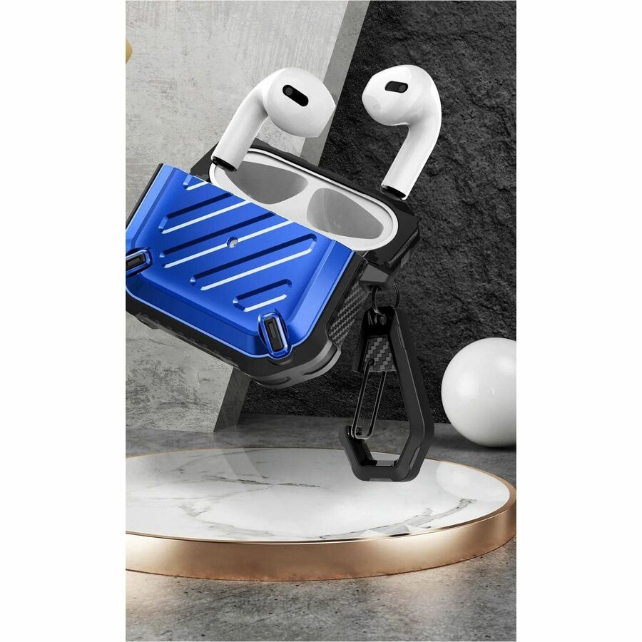 SUPCASE Unicorn Beetle Pro Rugged Charging Case Apple AirPods (Gen 3) - Metallic Blue
