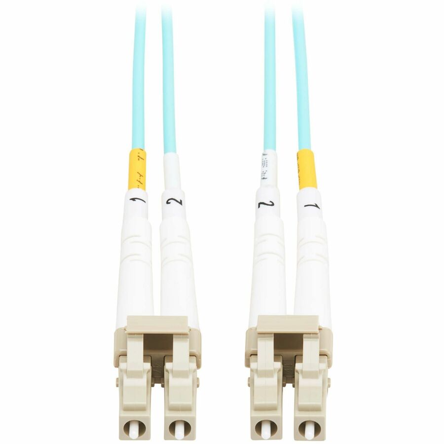 Eaton Tripp Lite Series 10Gb Duplex Multimode 50/125 OM3 OFNP Fiber Patch Cable (LC/LC) - Aqua, 1 m (3.3 ft.), TAA