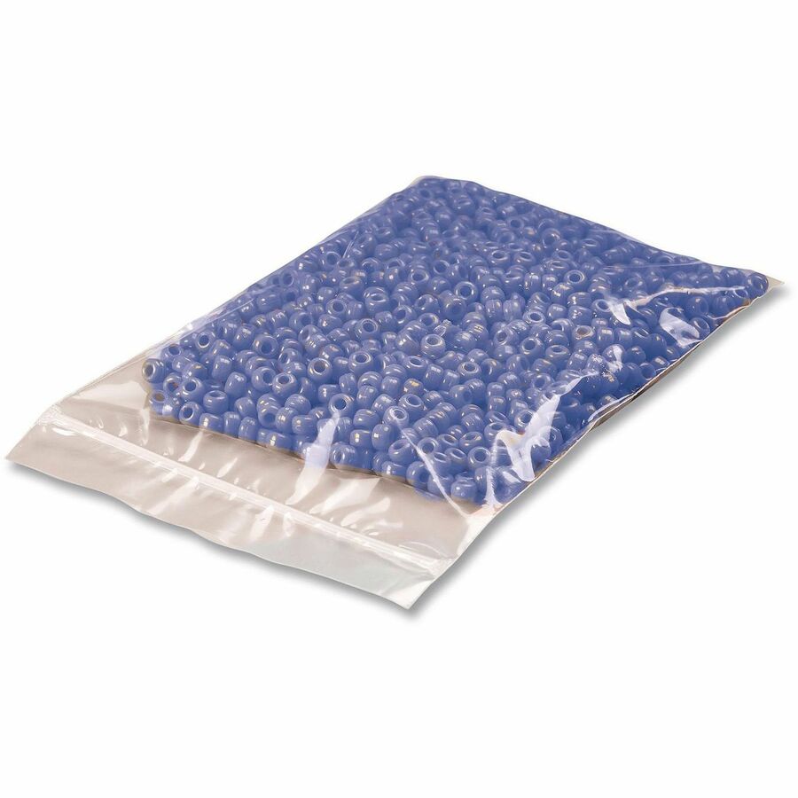 Universal Reclosable Poly Bags, Zipper-Style Closure, 2 mil, 4" x 4" , Clear, 1,000/Carton - 4" Width x 2 mil (51 Micron) Thickness - Zipper Closure - Clear - Polyethylene - Nut, Bolt, Small Parts, General Purpose - 1000 / Carton